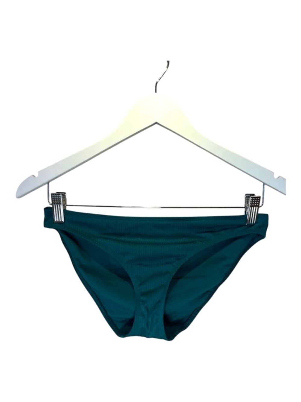 Hollister Women’s Jade Green Ribbed Bikini Bottoms Size Small